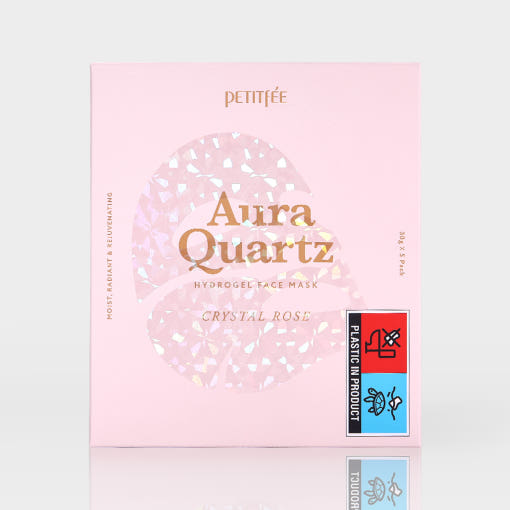 PETITFEE Aura Quartz Hydrogel Face Mask Crystal Rose 30g X 5ea