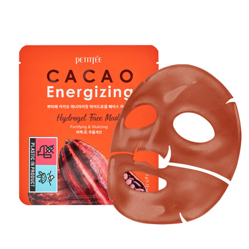 PETITFEE CACAO Energizing Hydrogel Face Mask 32g X 5ea 3