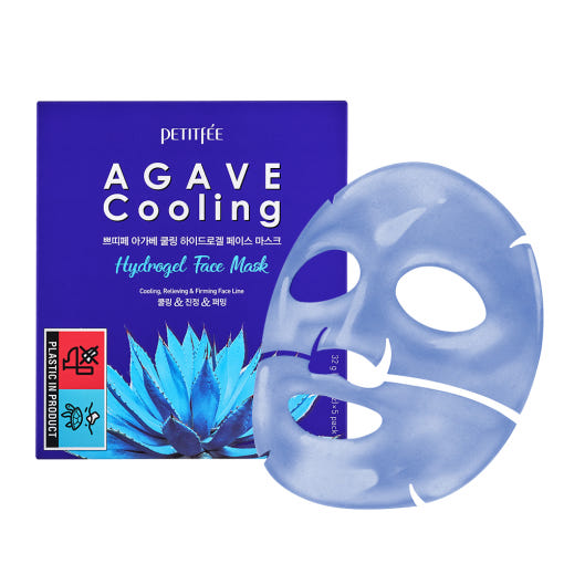 PETITFEE AGAVE Cooling Hydrogel Face Mask 32g X 5ea 2